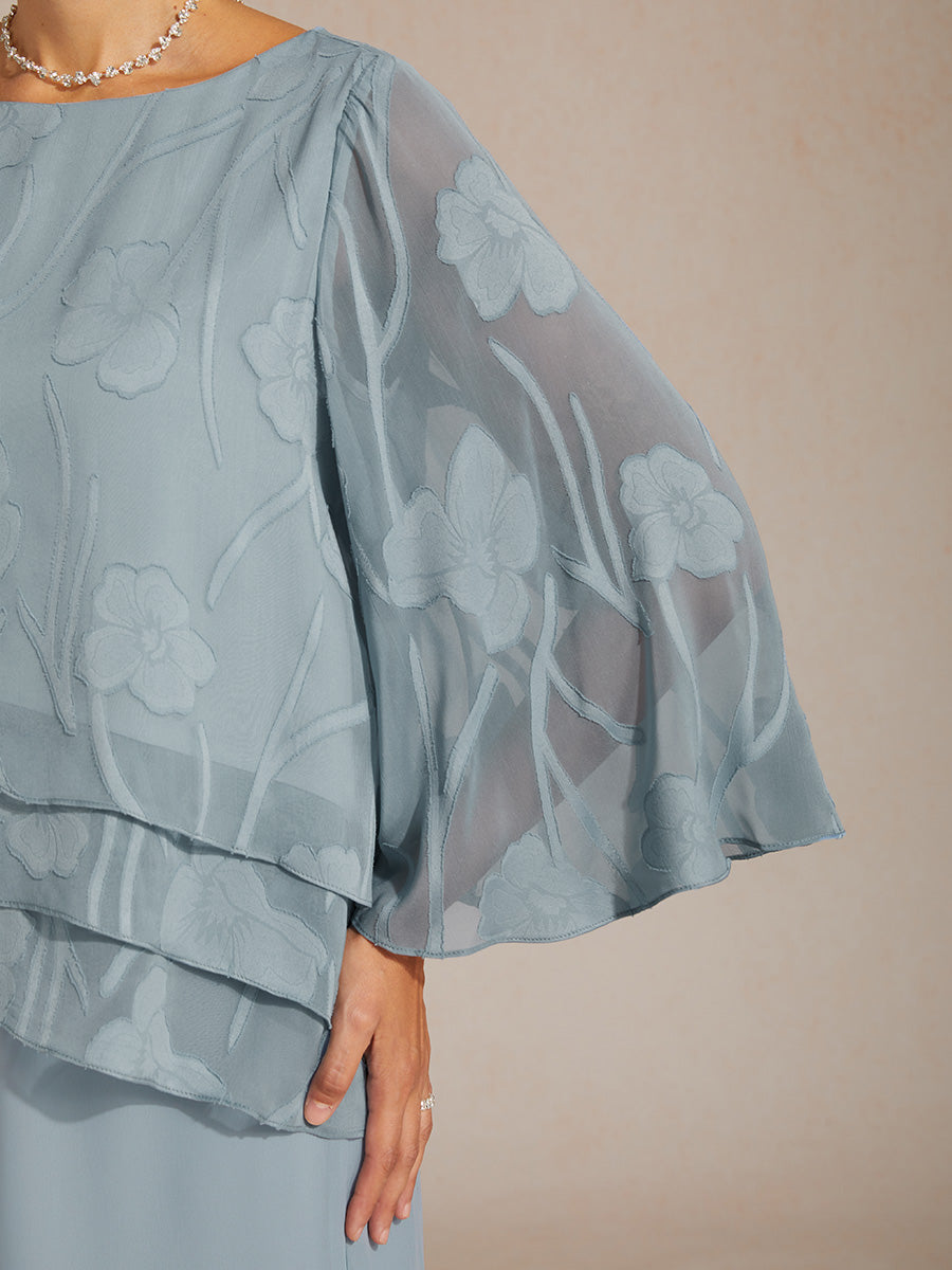 Chiffonbluse mit Blumenmuster