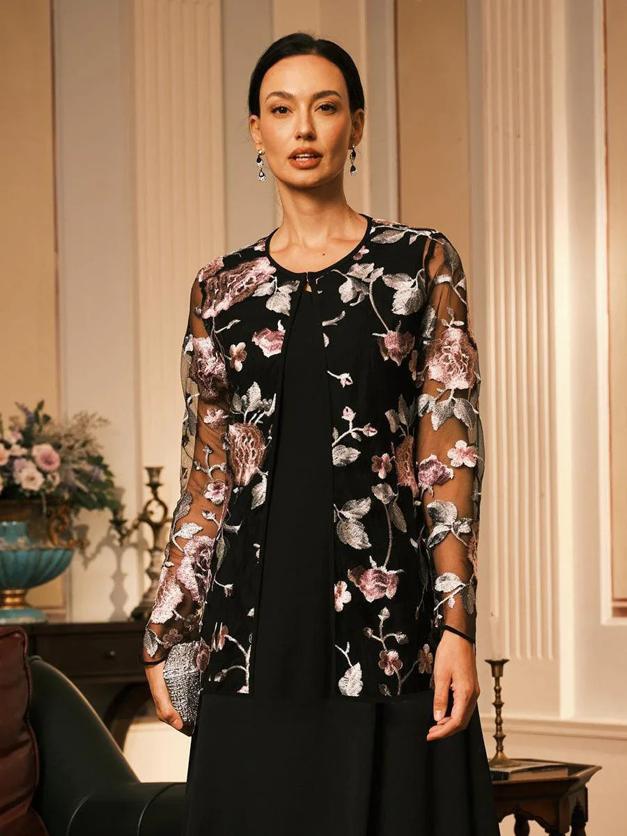 Floral Embroidered Lace Jacket