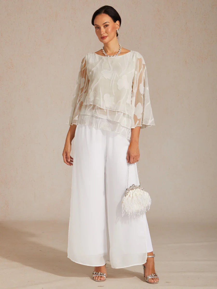 Chiffon Floral Layered Blouse