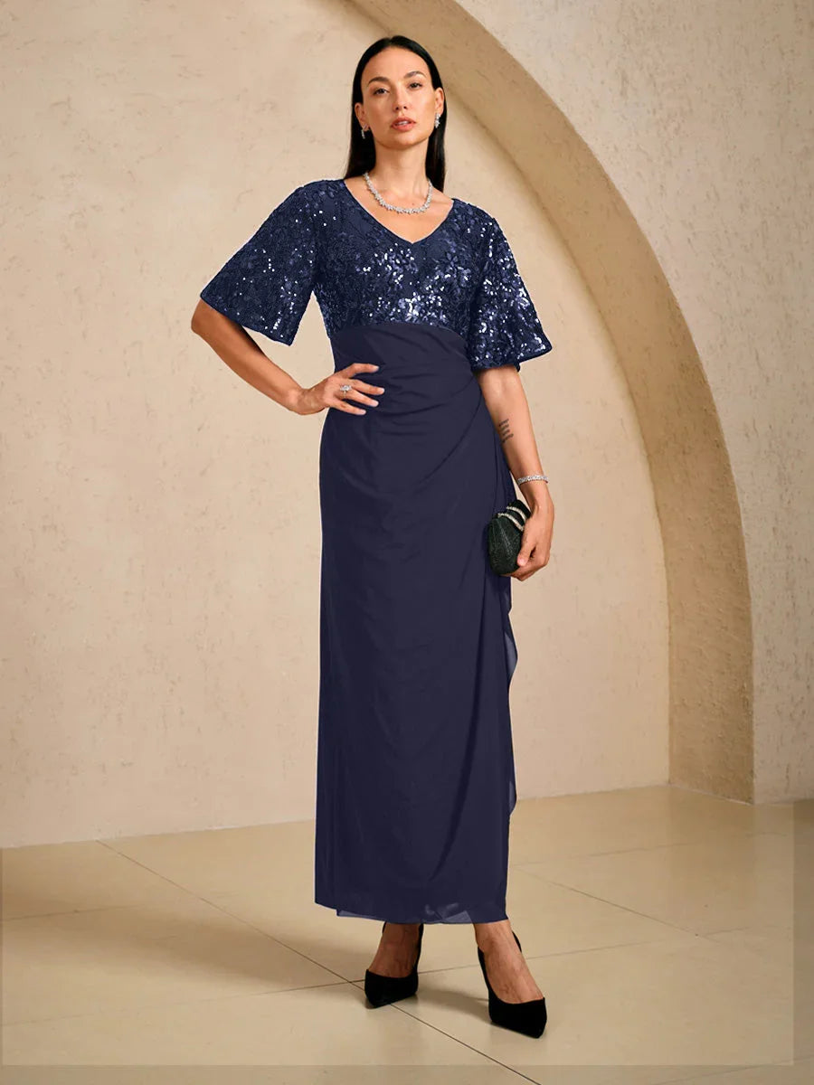 embroidered empire waist dress Sequin Gown with Flutter Sleeves Tie back with keyhole Sleeve Puff sleeve bohemian empire waist wedding dress Size:l/xl Buy Threadbare Black Puff