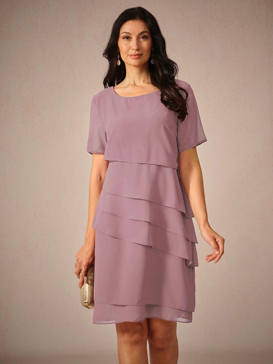 Chiffon Layered Midi Dress