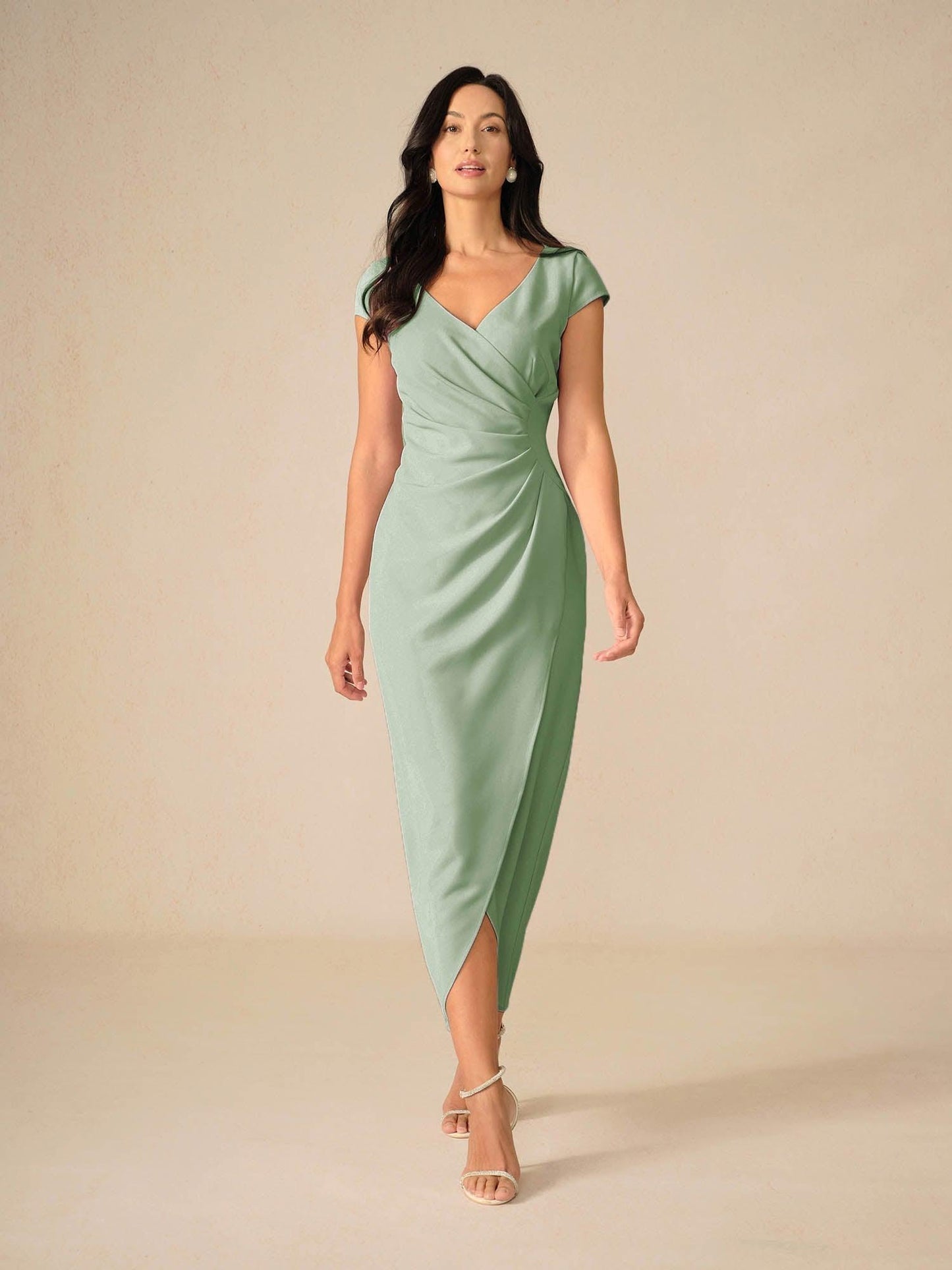 Elegant Wedding Wrap Dress