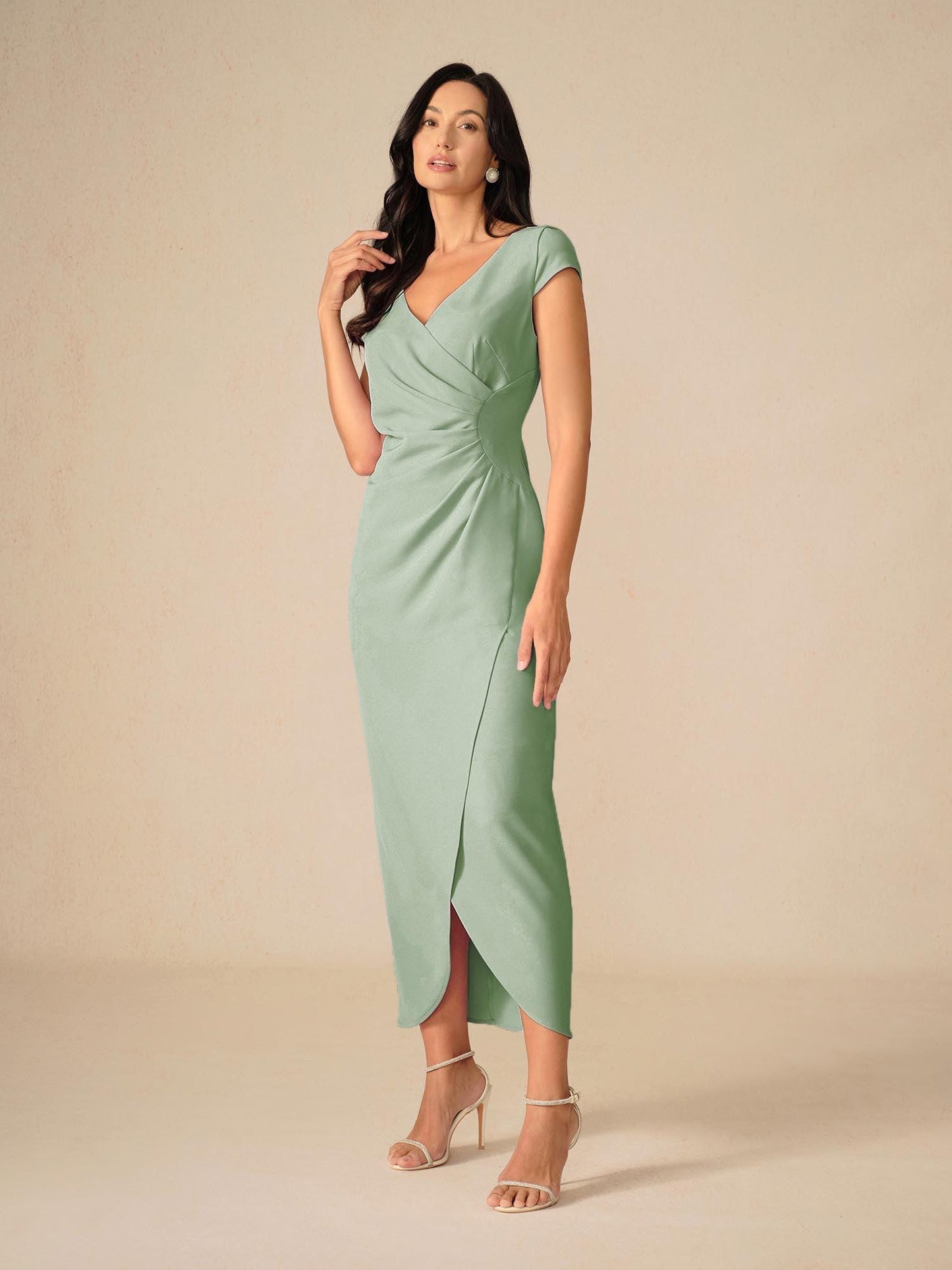 Elegant Wedding Wrap Dress