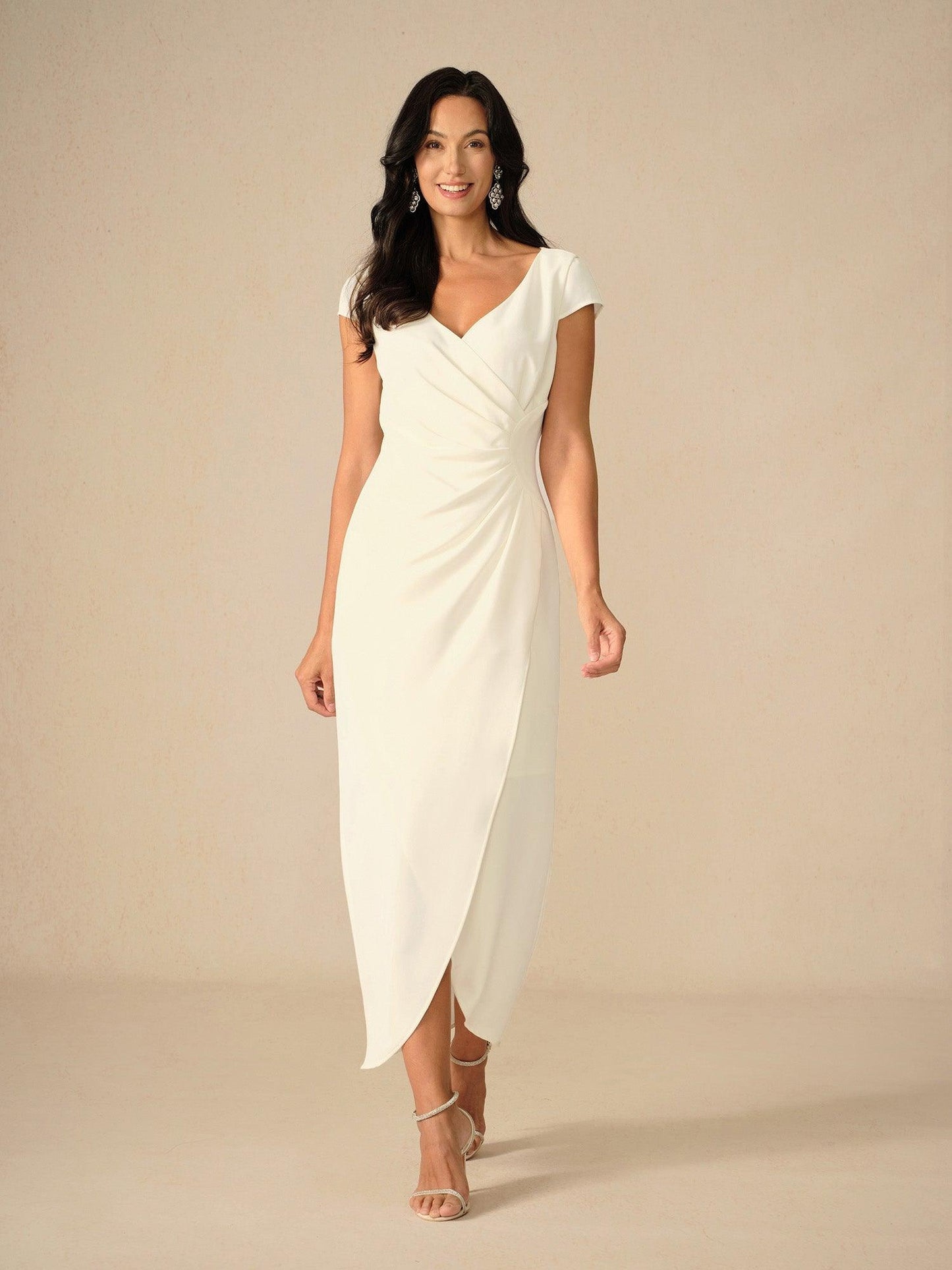 Elegant Wedding Wrap Dress
