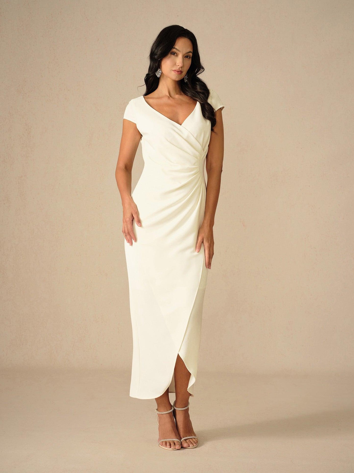 Elegant Wedding Wrap Dress