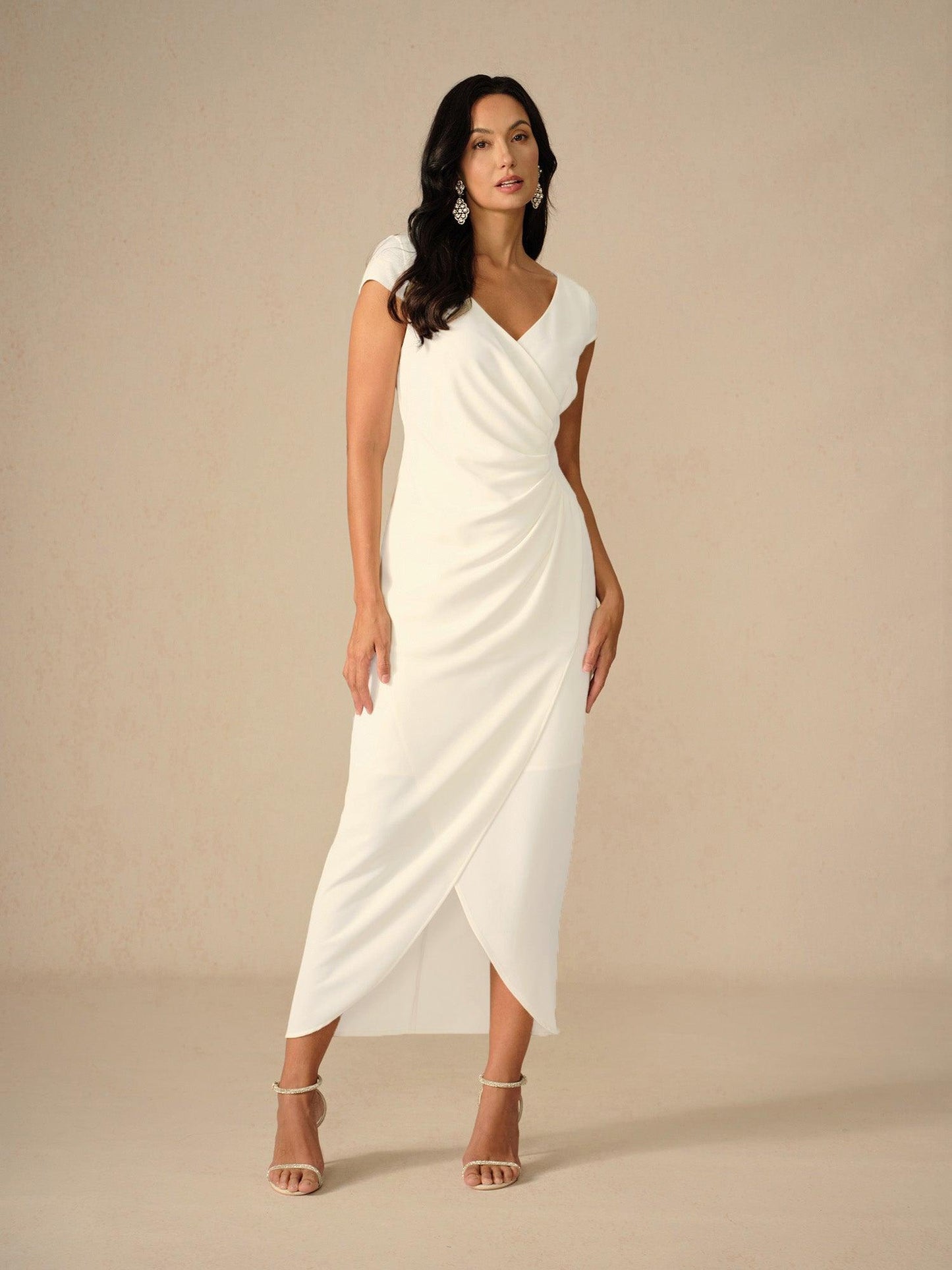 Elegant Wedding Wrap Dress