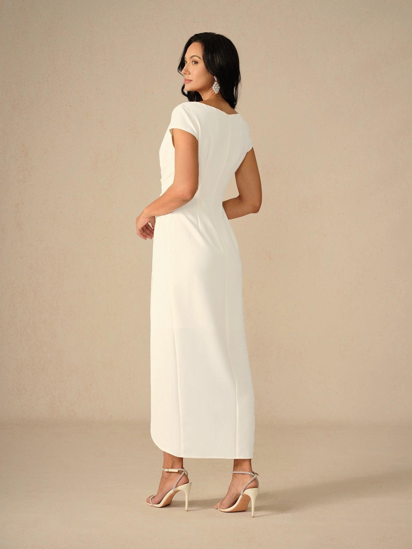 Elegant Wedding Wrap Dress