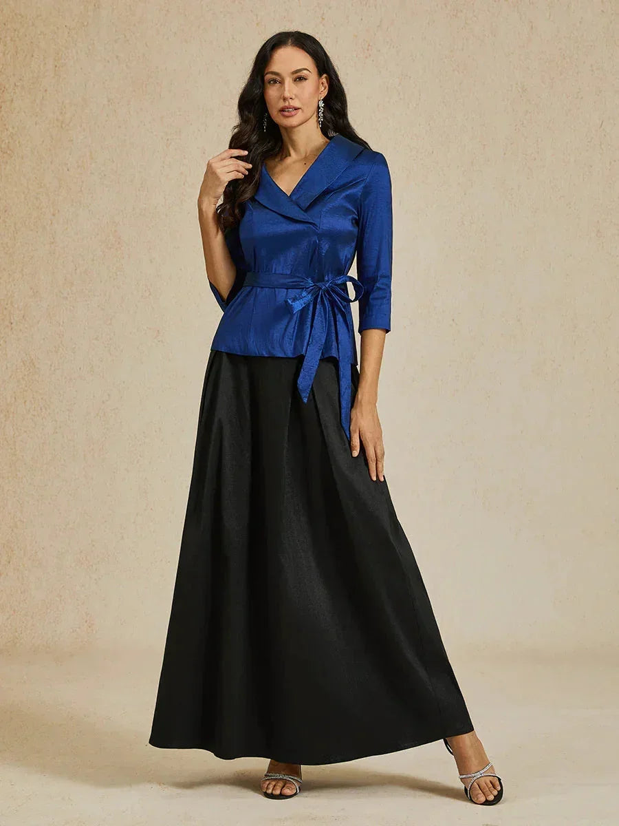 Shiny Taffeta Full Skirt with Flowing Volume