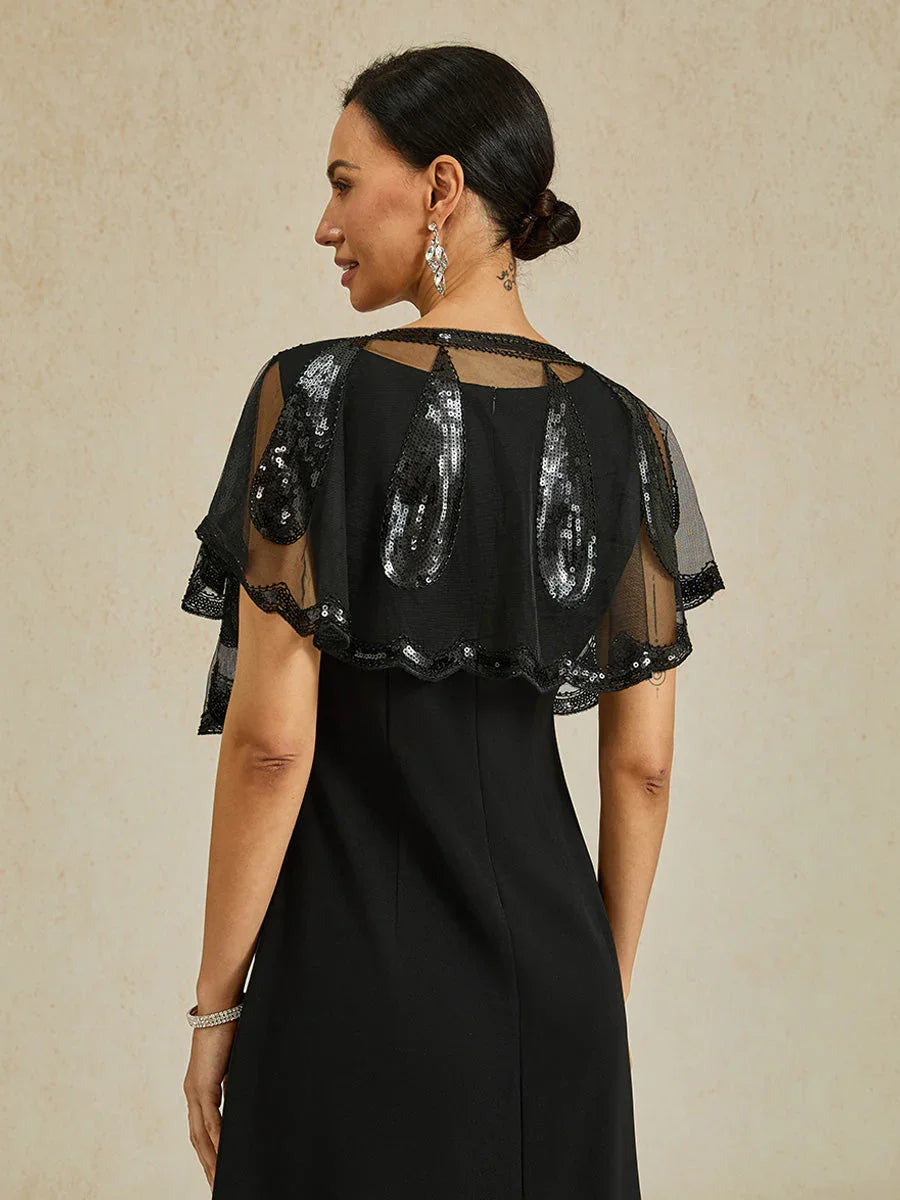 1920er Jahre Flapper-Stil Schal mit Pailletten