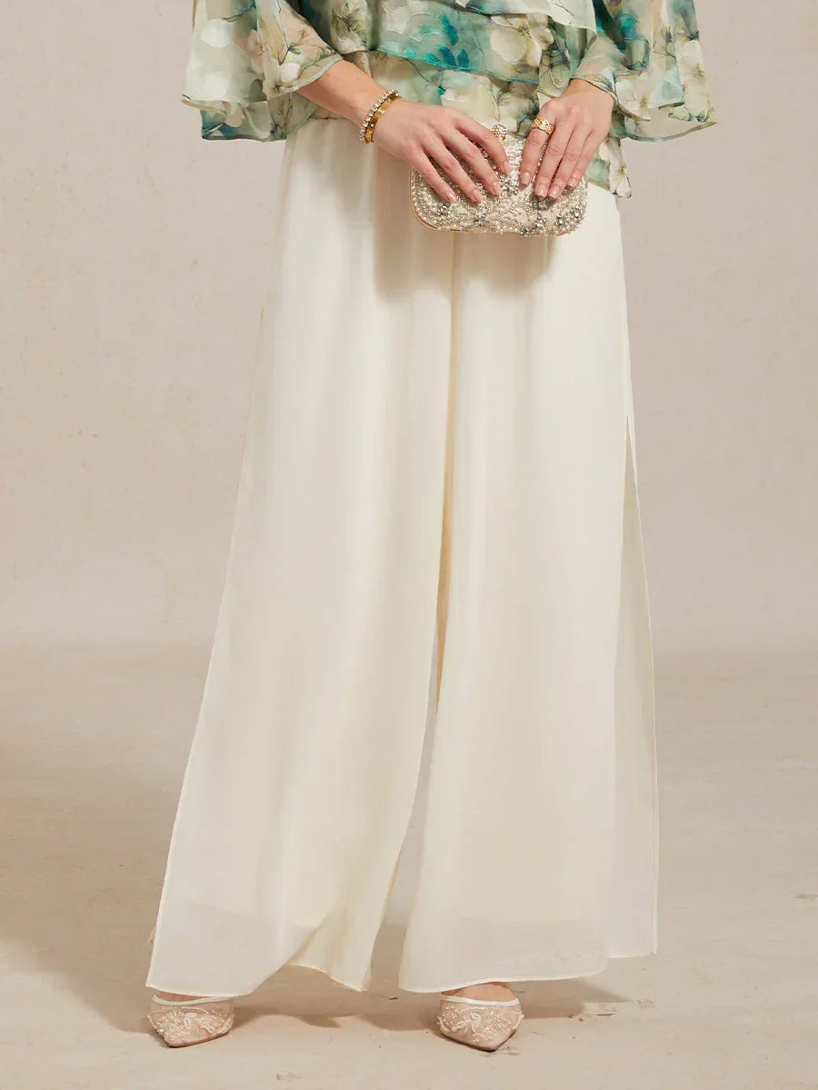 sachin and babi light blue dress Elegant Silk Chiffon Evening Dress For Spring main image 1