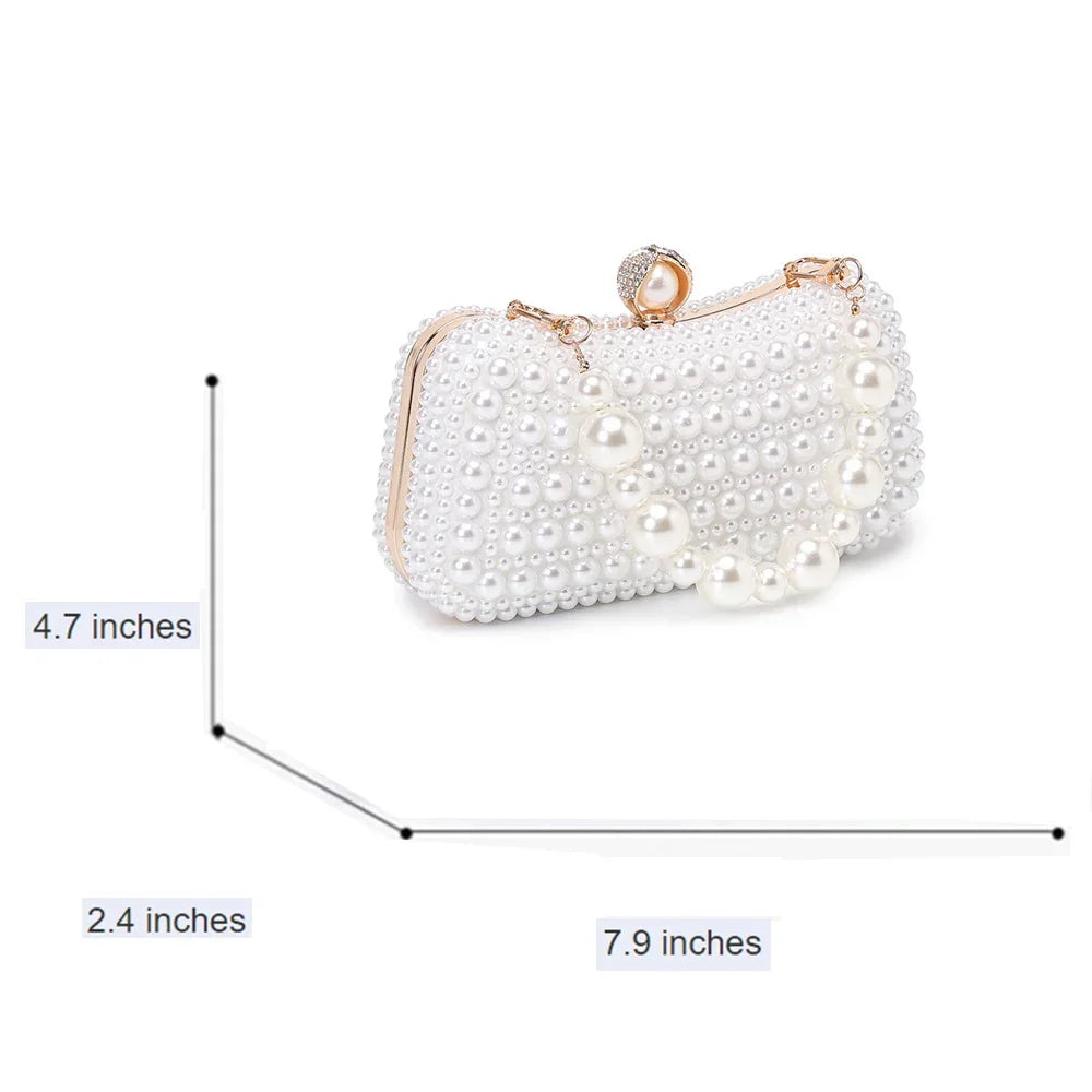 Perlen Clutch Braut Hochzeit & Party Handtasche