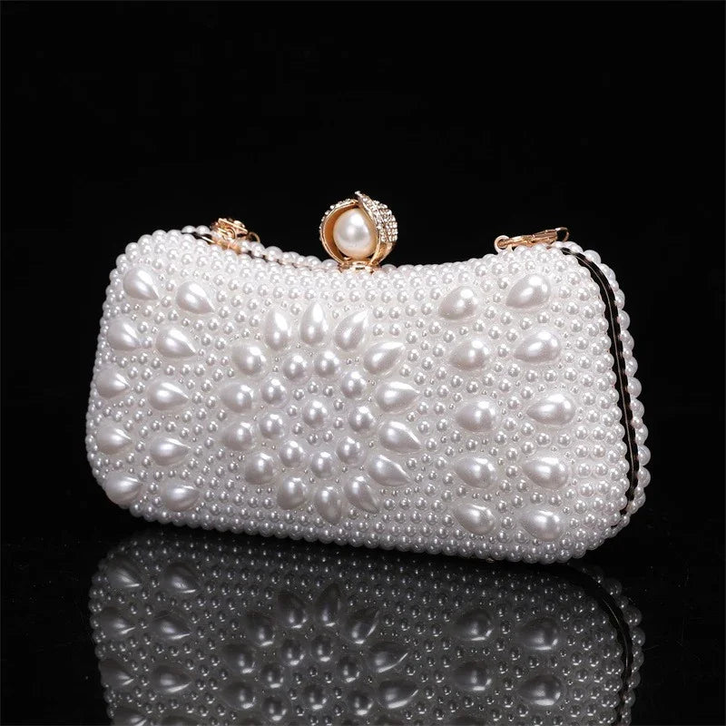 Perlen Clutch Braut Hochzeit & Party Handtasche