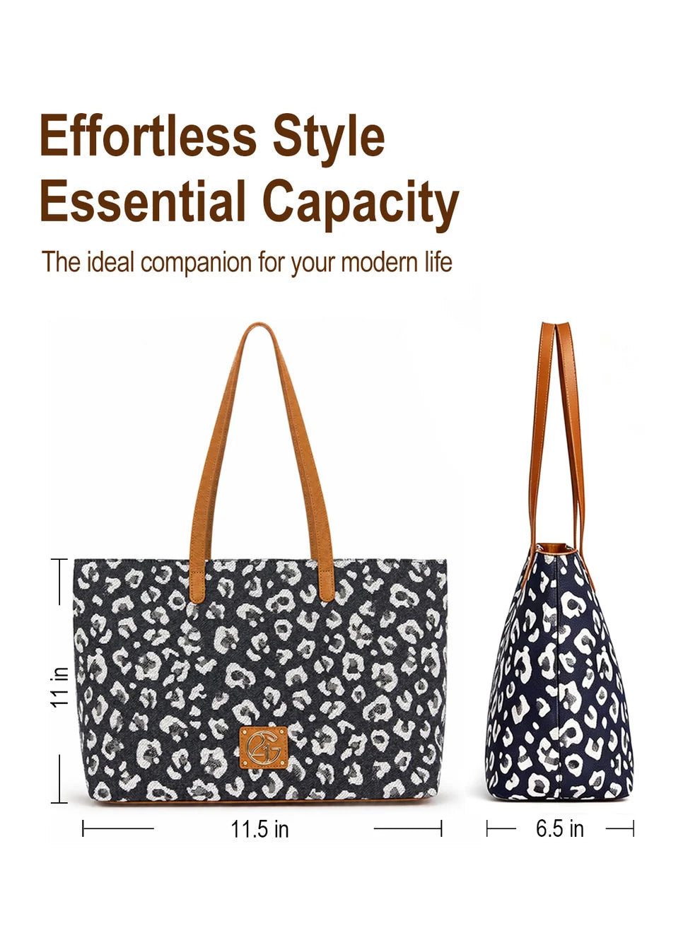 Leopard Print Tote Bag
