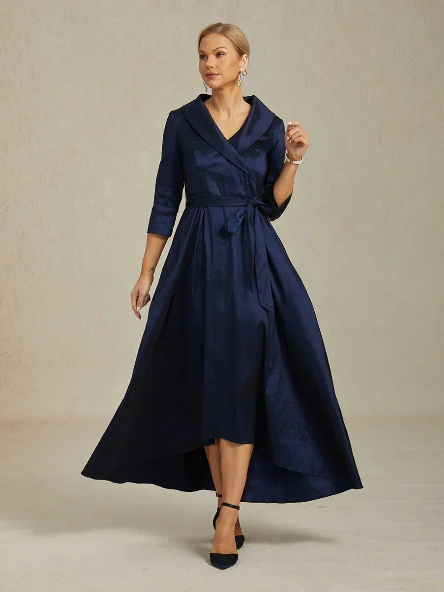 Custom Length Taffeta High Low Dress