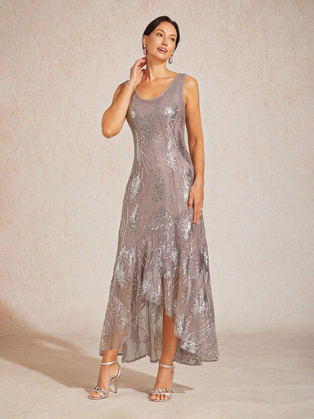 Vintage Sequin Maxi Dress