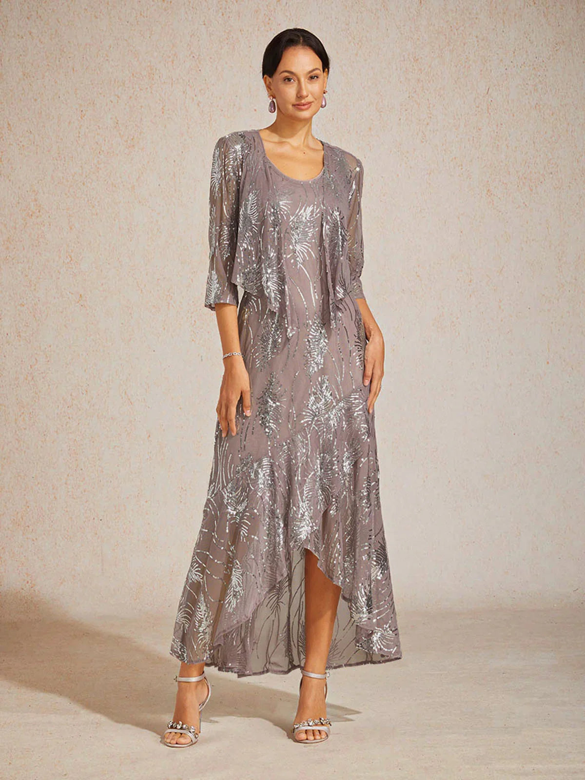 Mesh Sequin Short Shrug