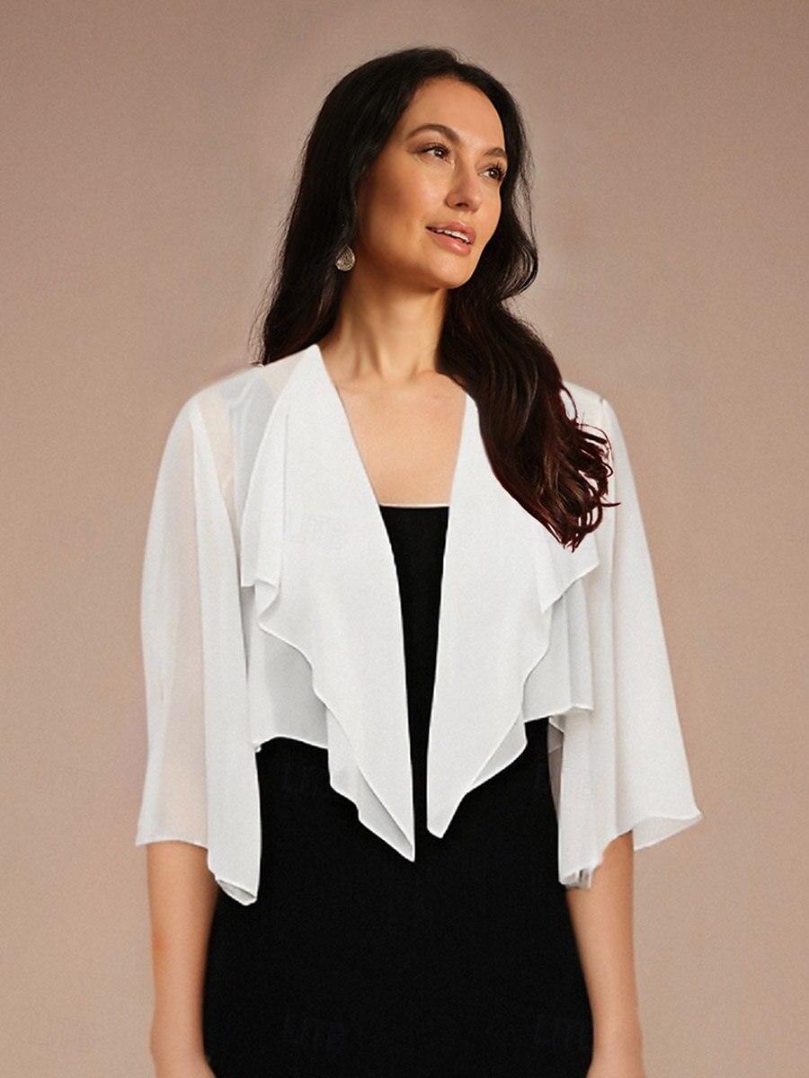 Cache-maillot asymétrique en mousseline