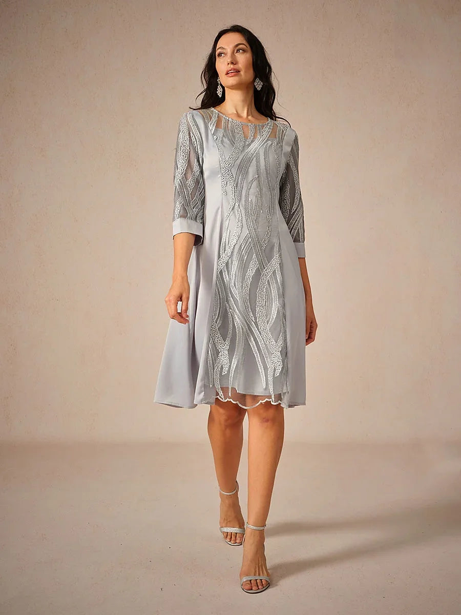 Petite Lace Solid Dresses