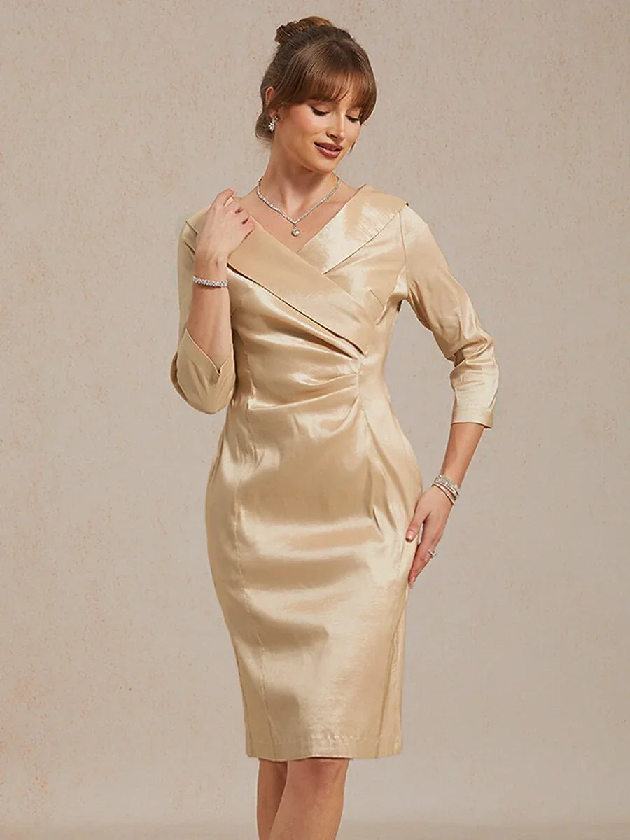 portrait collar evening dress AIDAN MATTOX MD1E206127 PORTRAIT COLLAR GOWN main image 1
