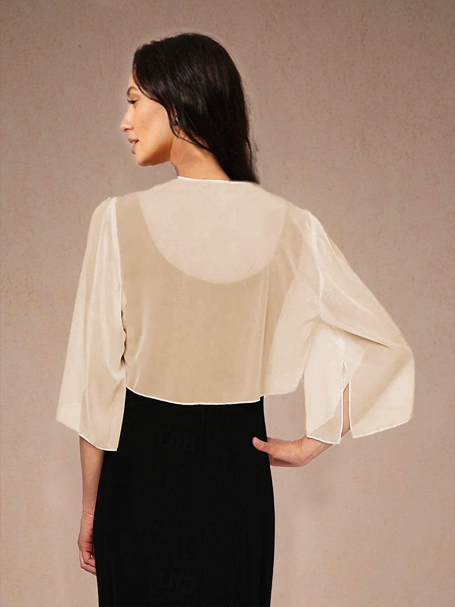 Cache-maillot asymétrique en mousseline