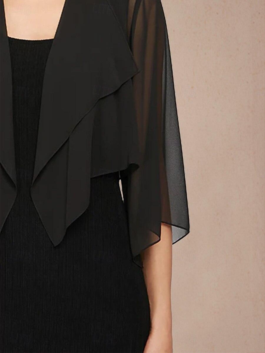 Cache-maillot asymétrique en mousseline