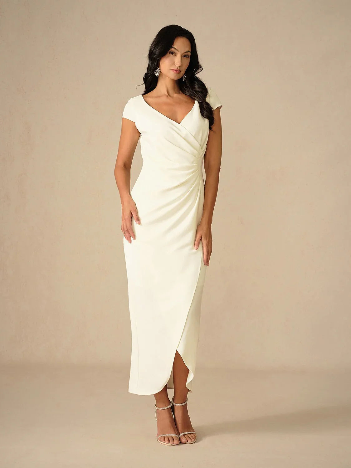 Elegant Lavender Wrap Dress