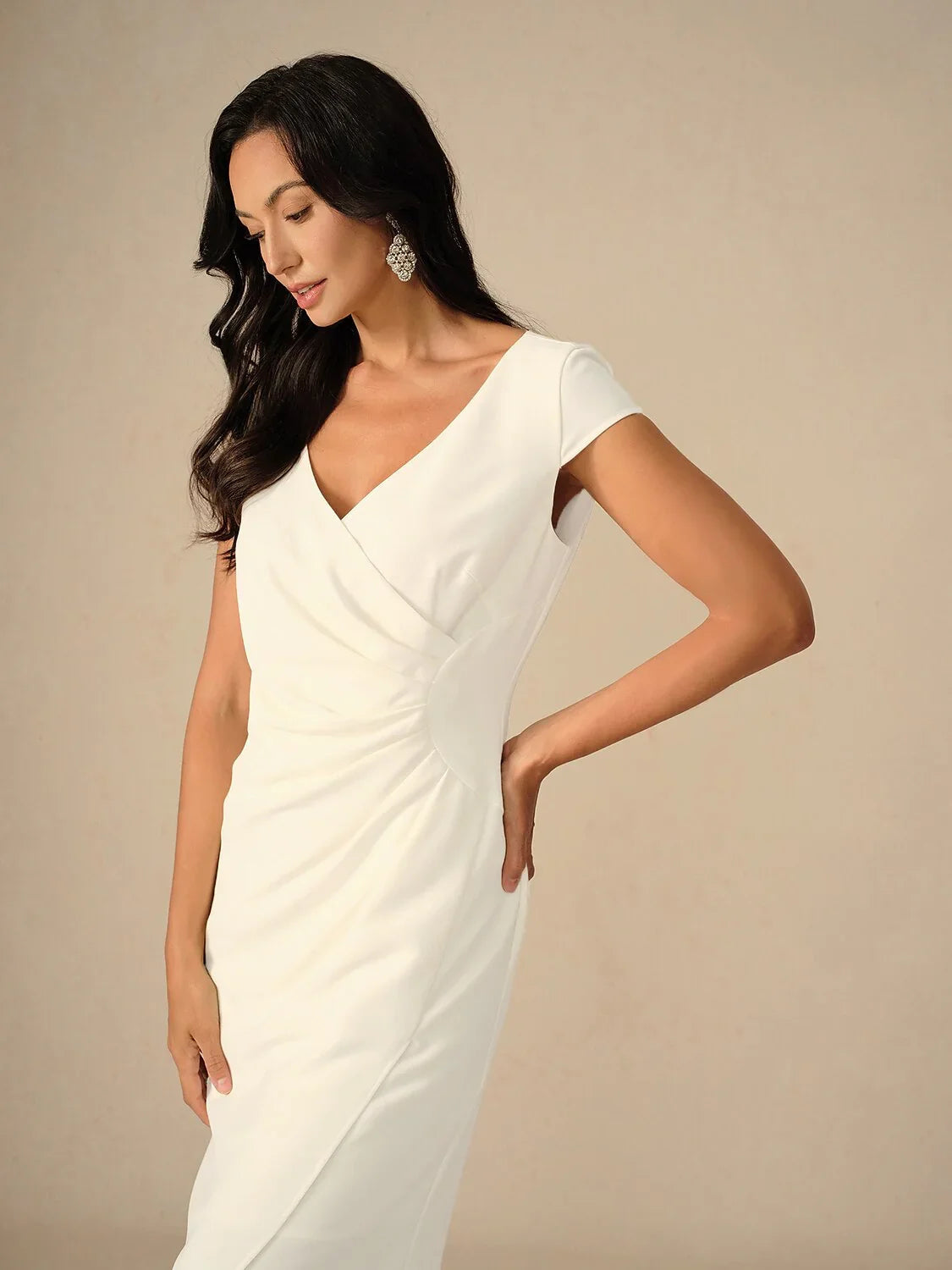 Elegant Lavender Wrap Dress