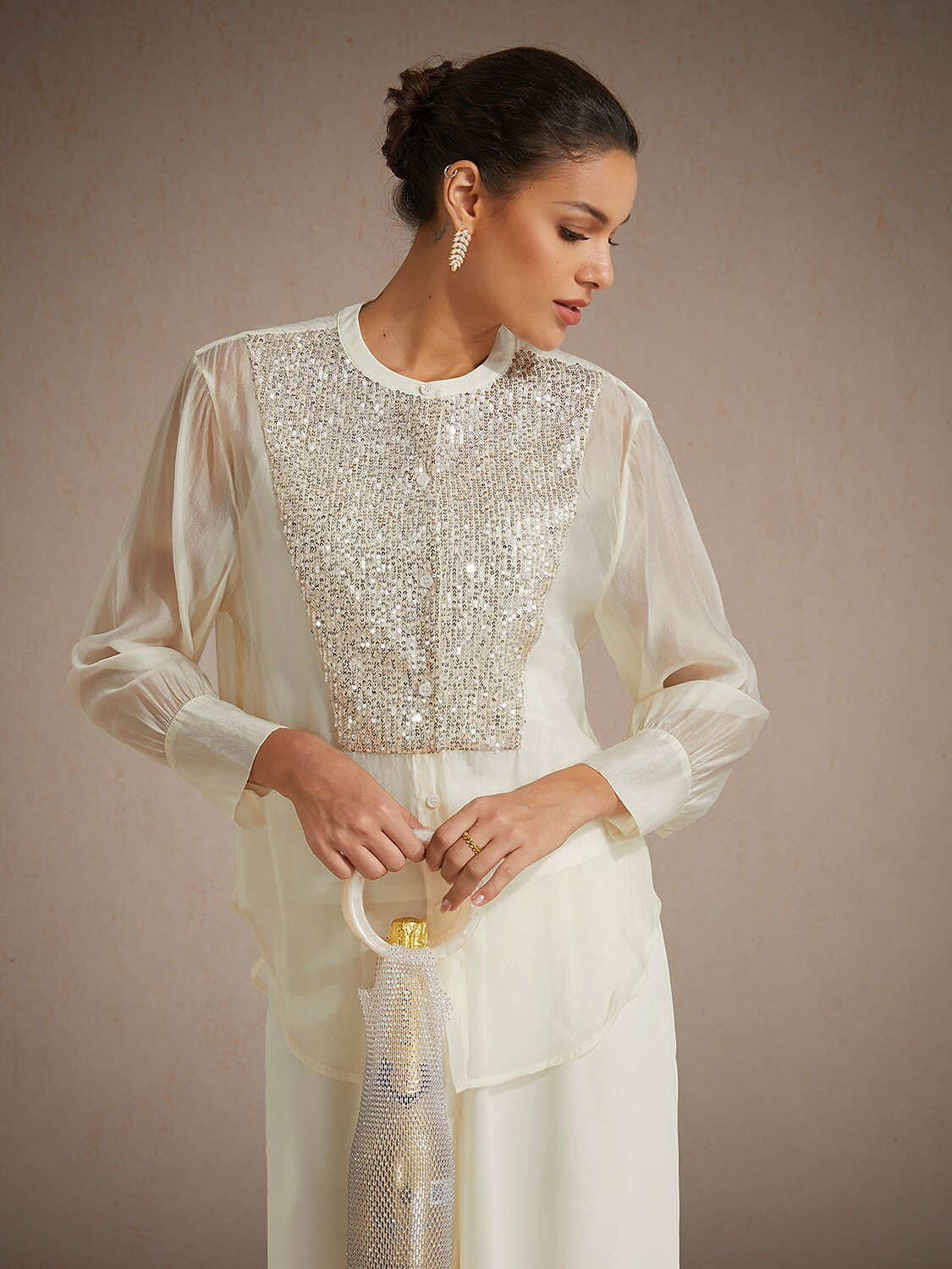 Sequin Embellished Blouse