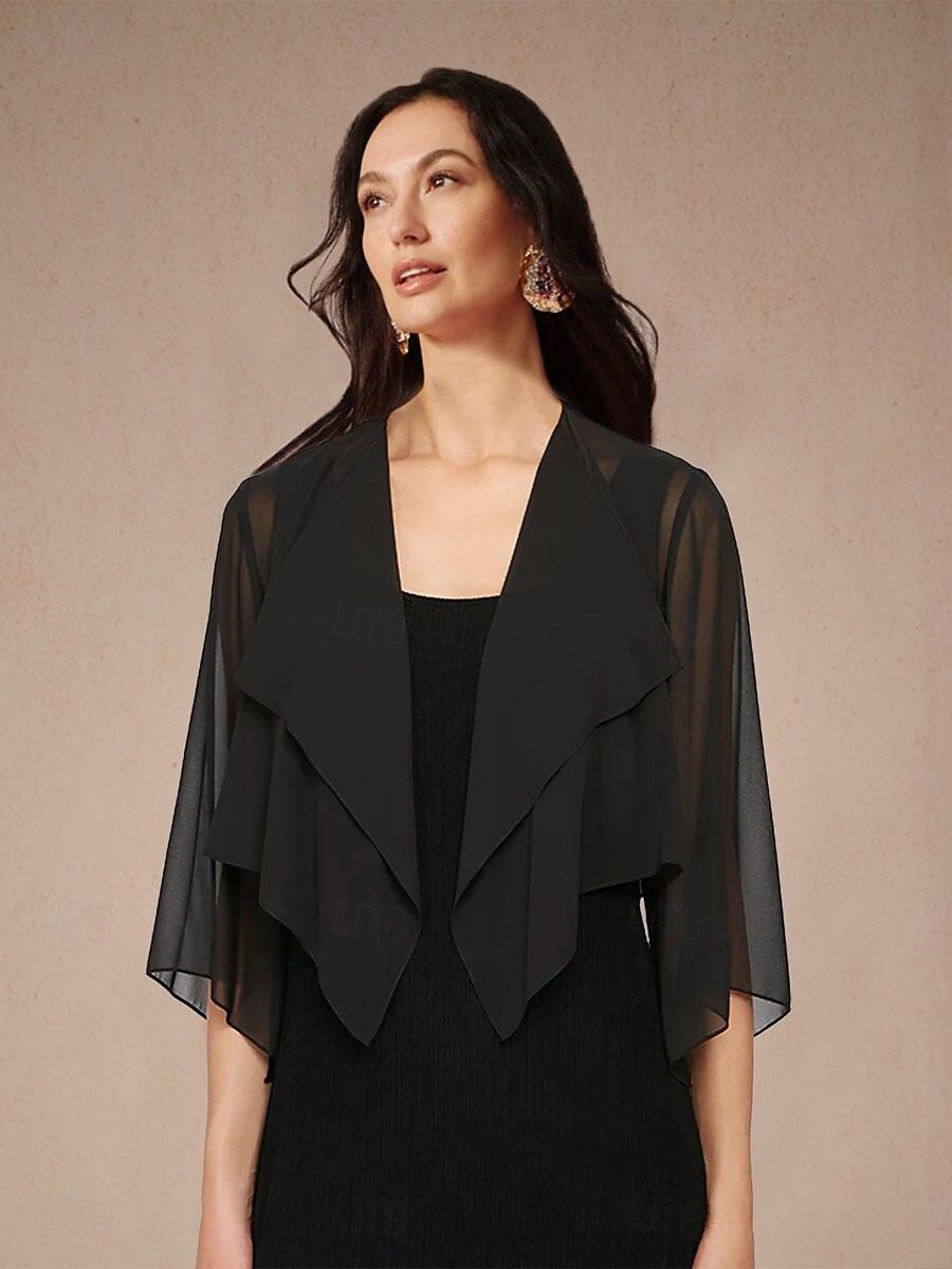 Cache-maillot asymétrique en mousseline