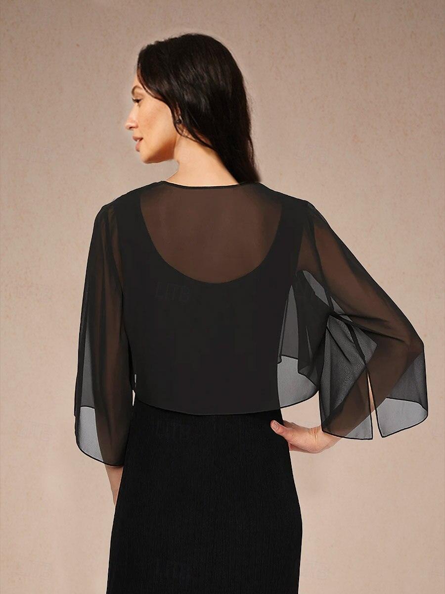 Cache-maillot asymétrique en mousseline
