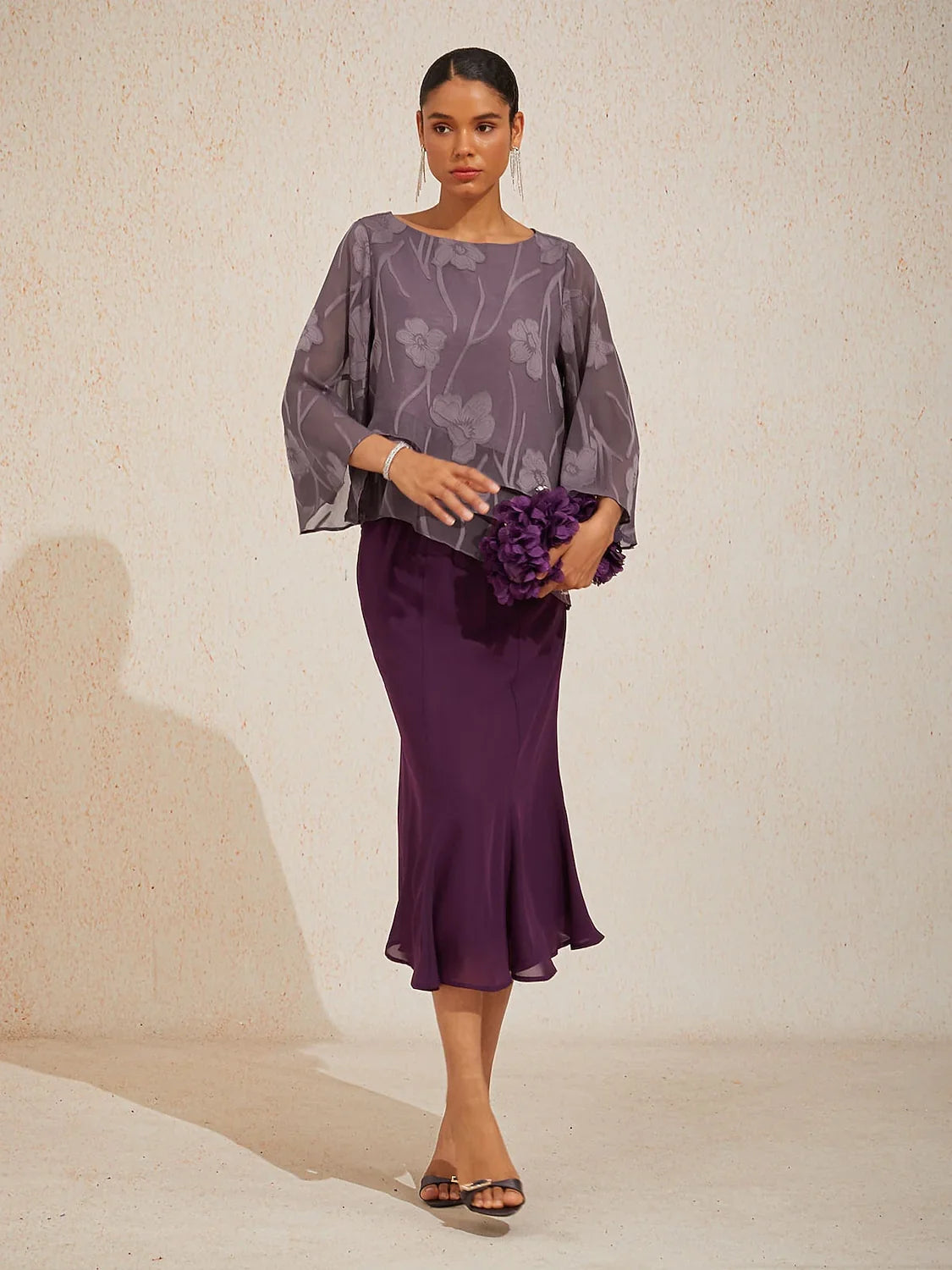 Mermaid Midi Chiffon Skirts