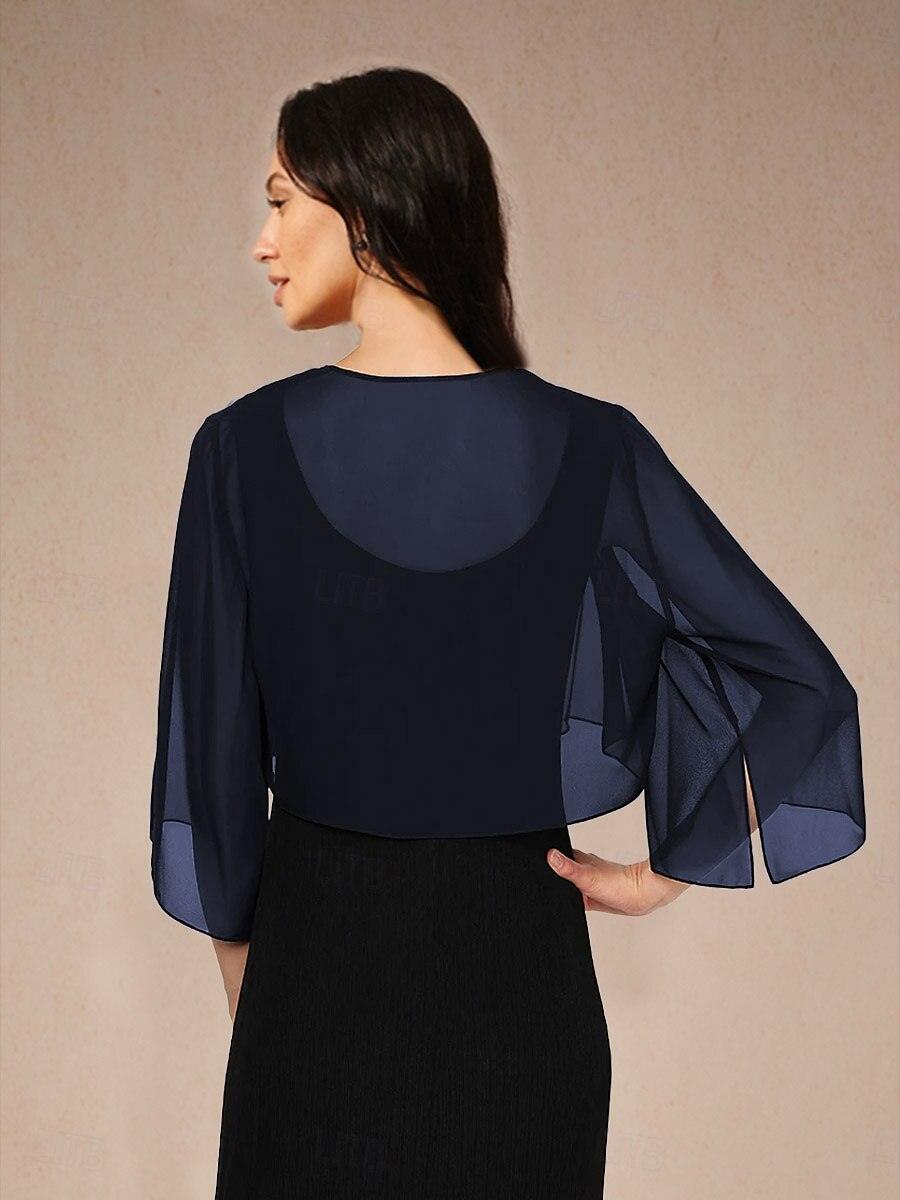Cache-maillot asymétrique en mousseline