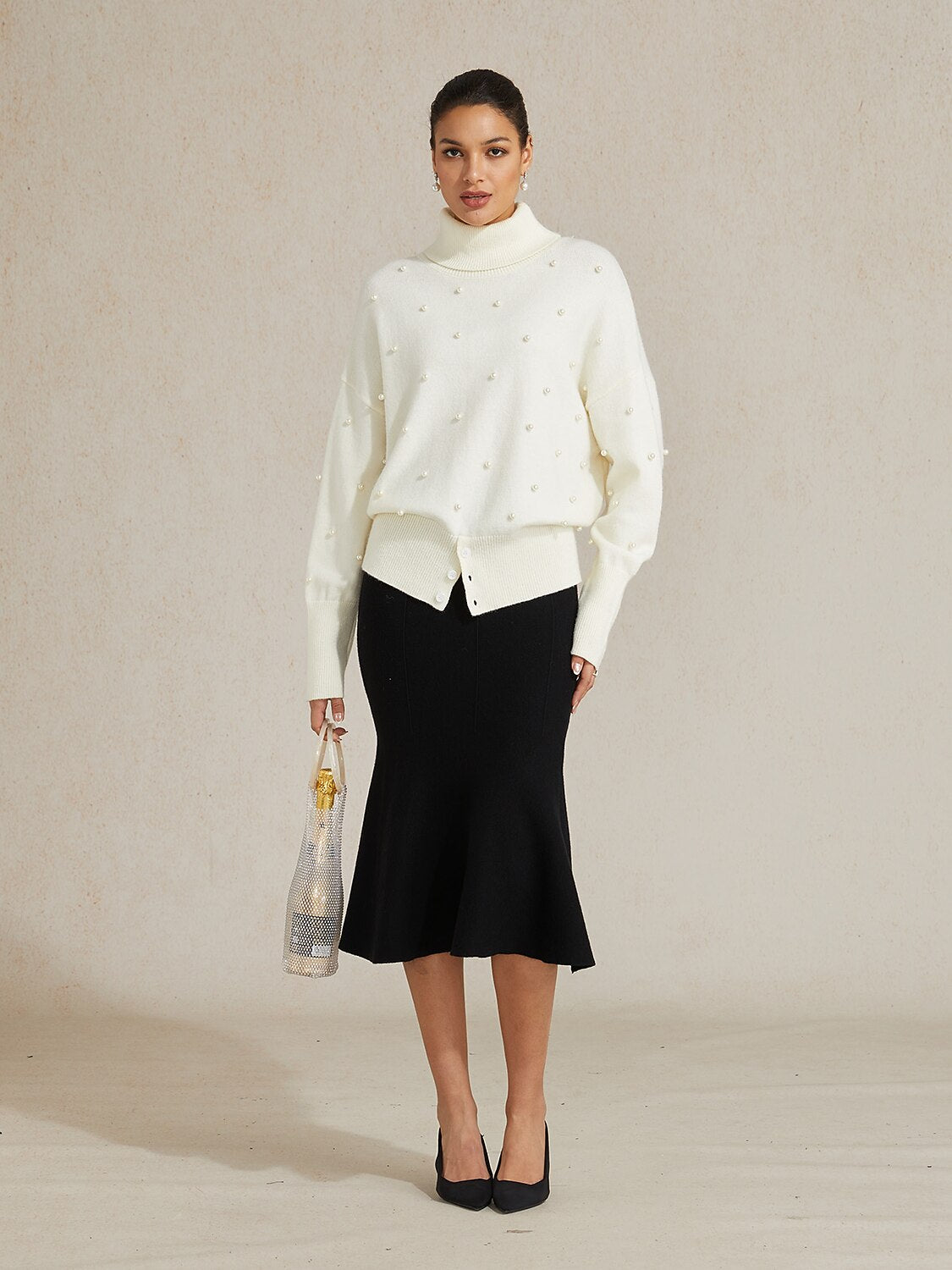 High-stretch Nylon Mermaid Knit Skirt