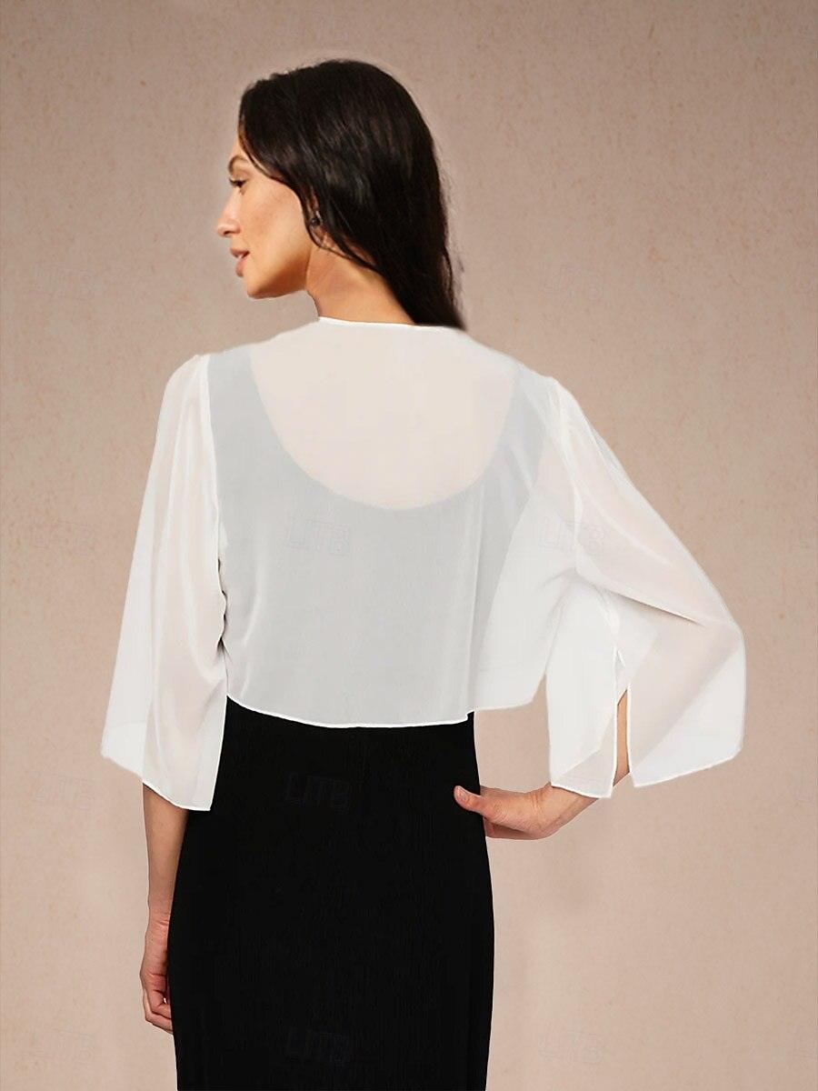 Cache-maillot asymétrique en mousseline