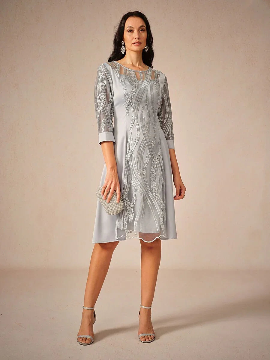 Petite Lace Solid Dresses