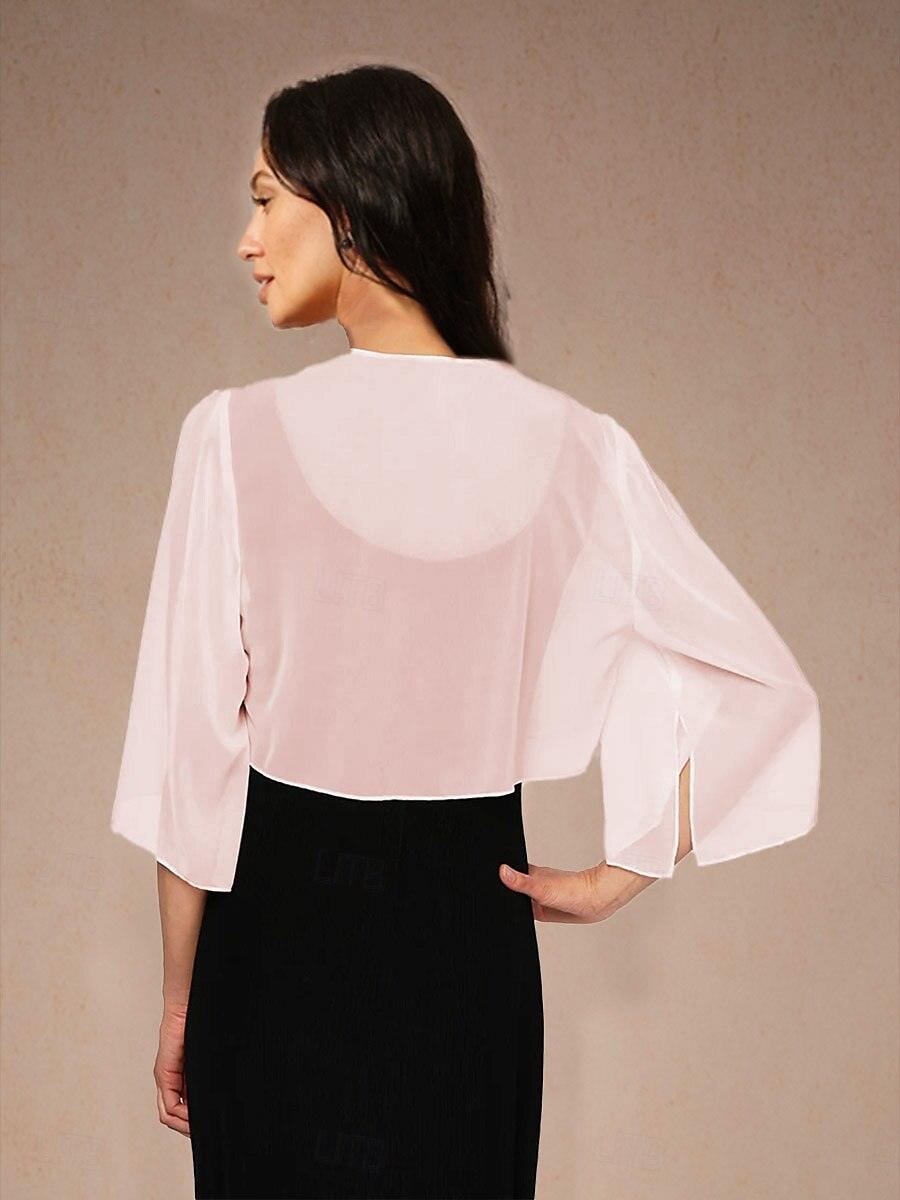 Cache-maillot asymétrique en mousseline
