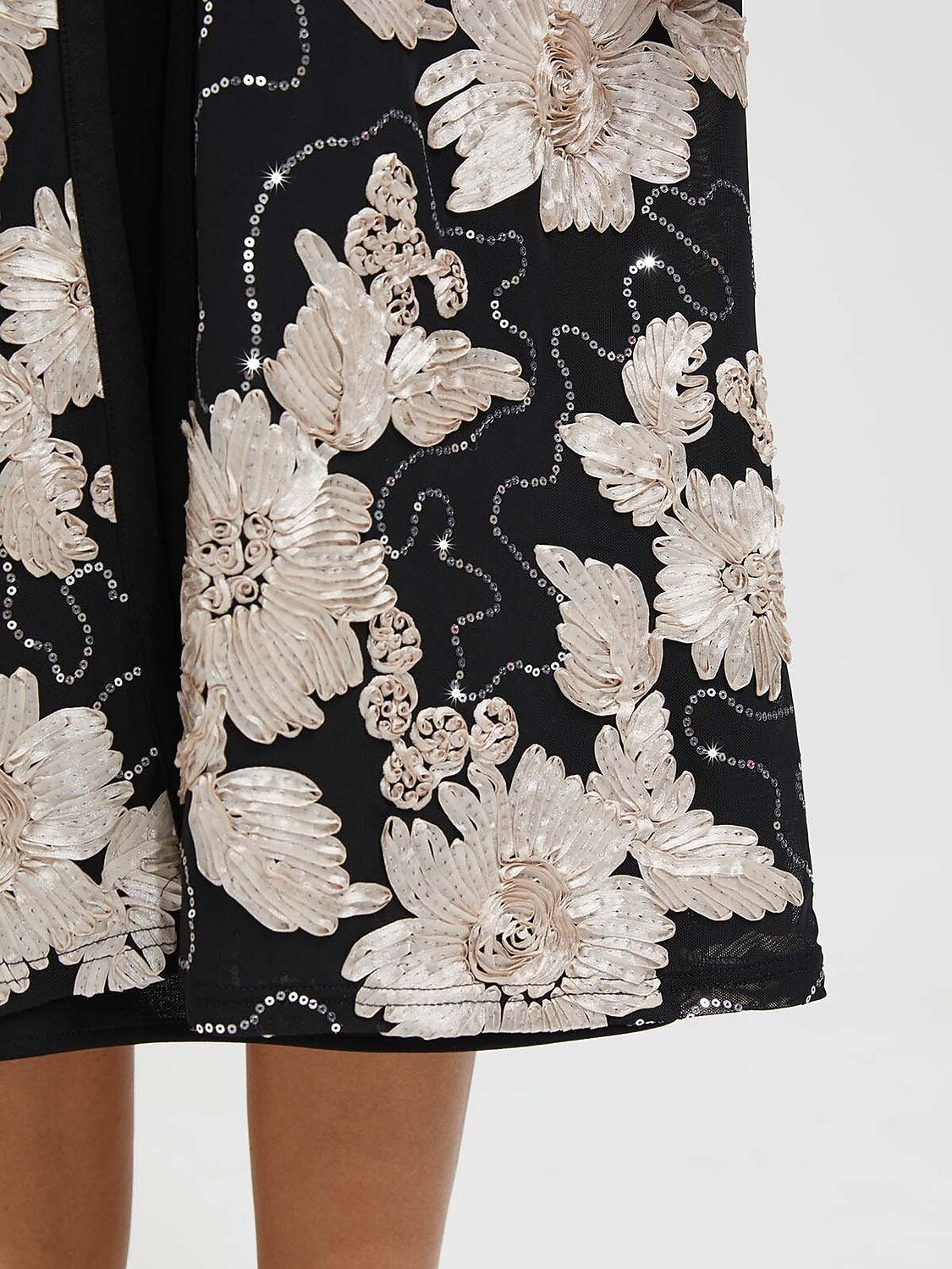 Sequins Rosette Floral Jacket