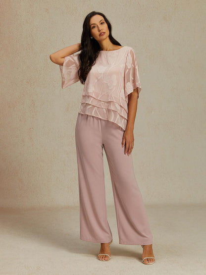 Chiffon Bloemenlaagjes Blouse