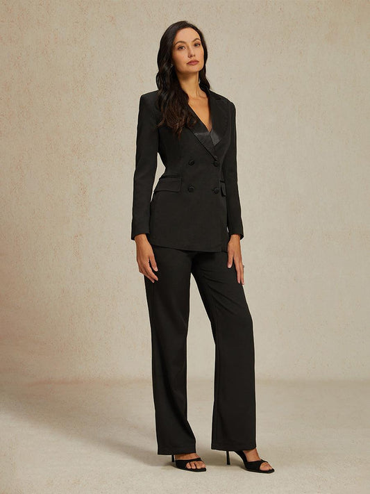 Double-Breasted Peak Lapel Suit