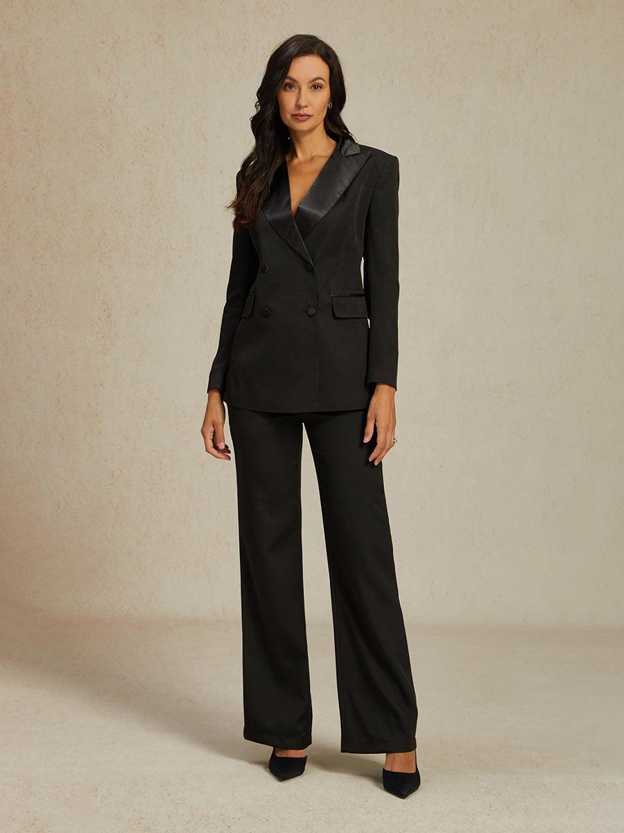 Double-Breasted Peak Lapel Suit
