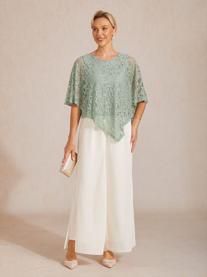 Elegant Lace Batwing Sleeve Top
