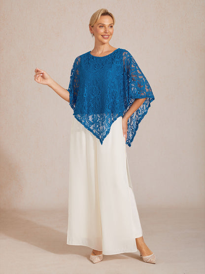 Elegant Lace Batwing Sleeve Top