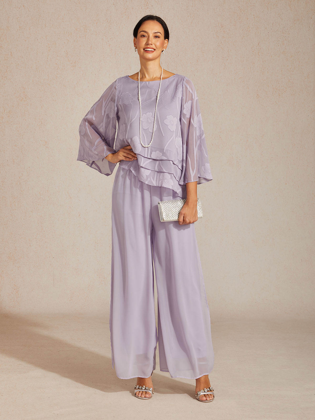 Chiffonbluse mit Blumenmuster