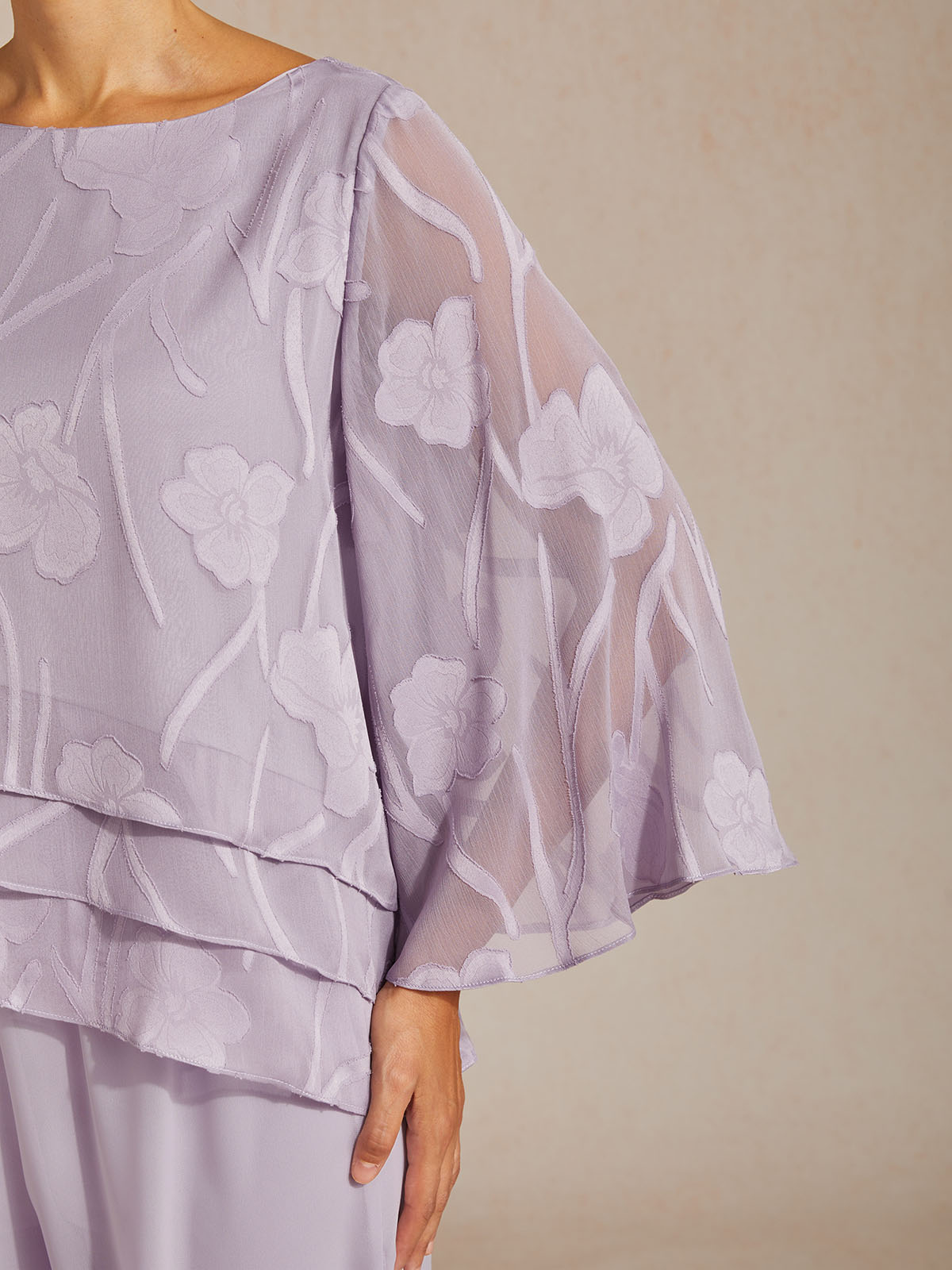 Chiffonbluse mit Blumenmuster