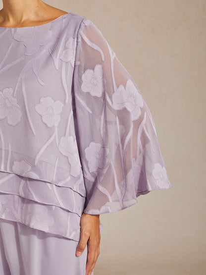 Chiffonbluse mit Blumenmuster
