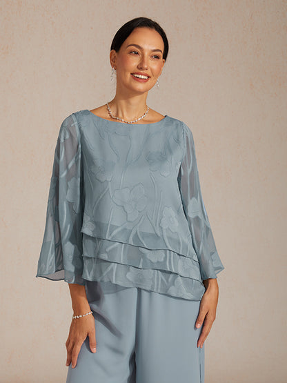 Chiffonbluse mit Blumenmuster