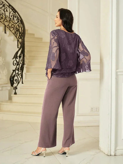 Chiffon Bloemenlaagjes Blouse