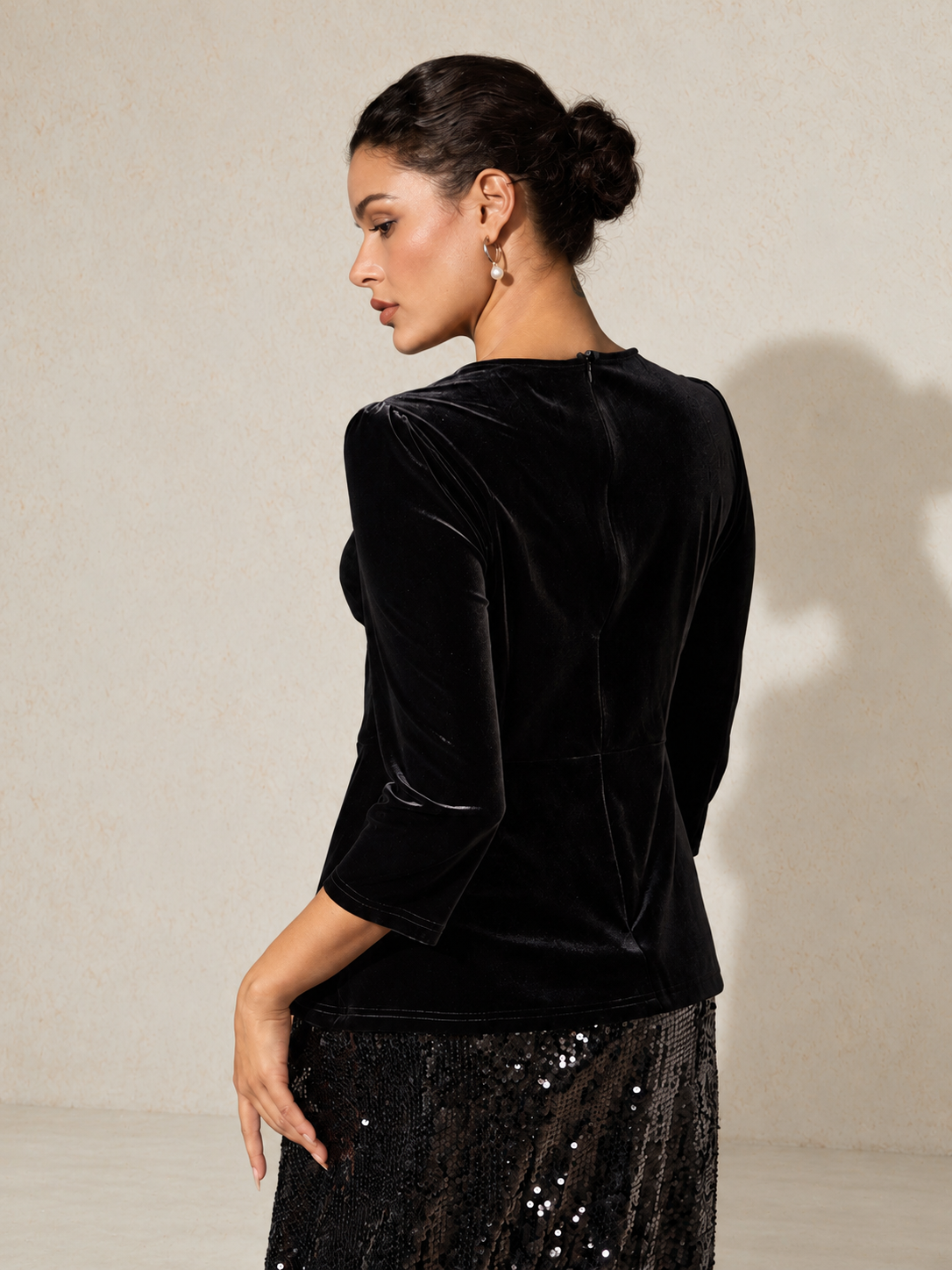 Velvet Dressy Blouse
