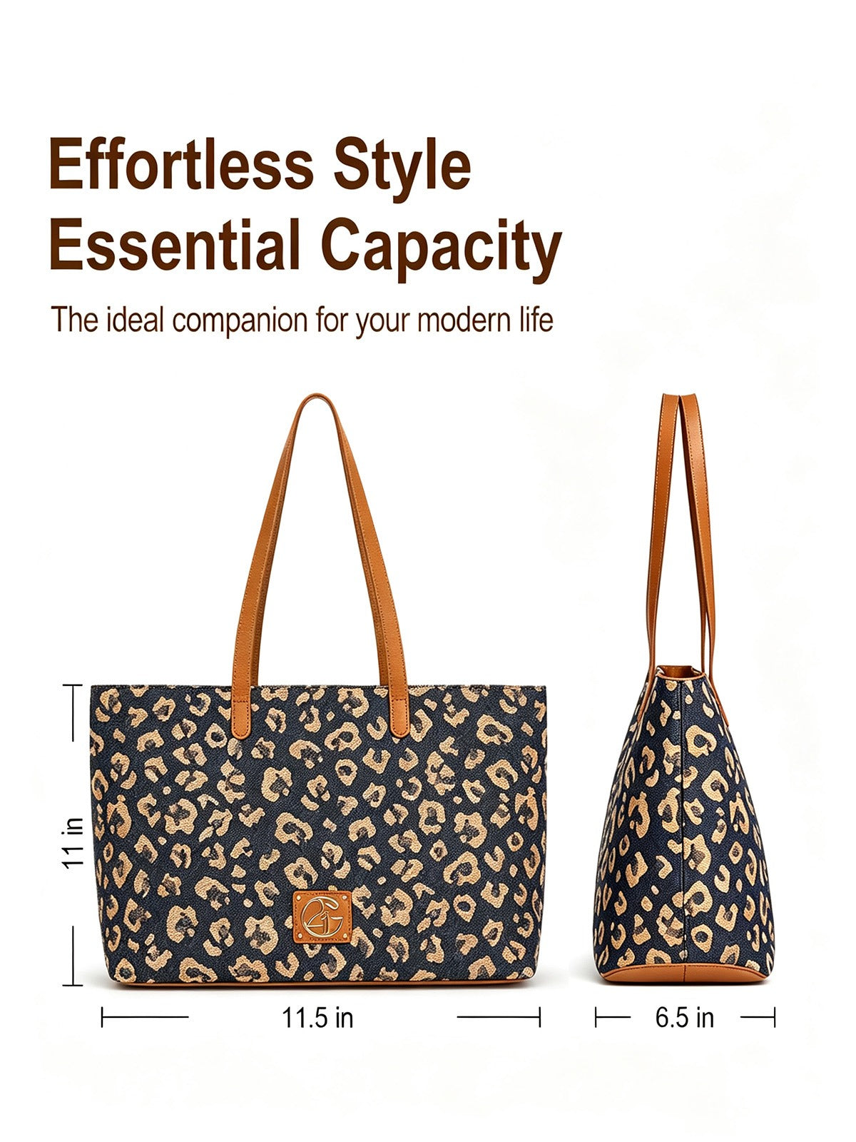 Leopard Print Tote Bag
