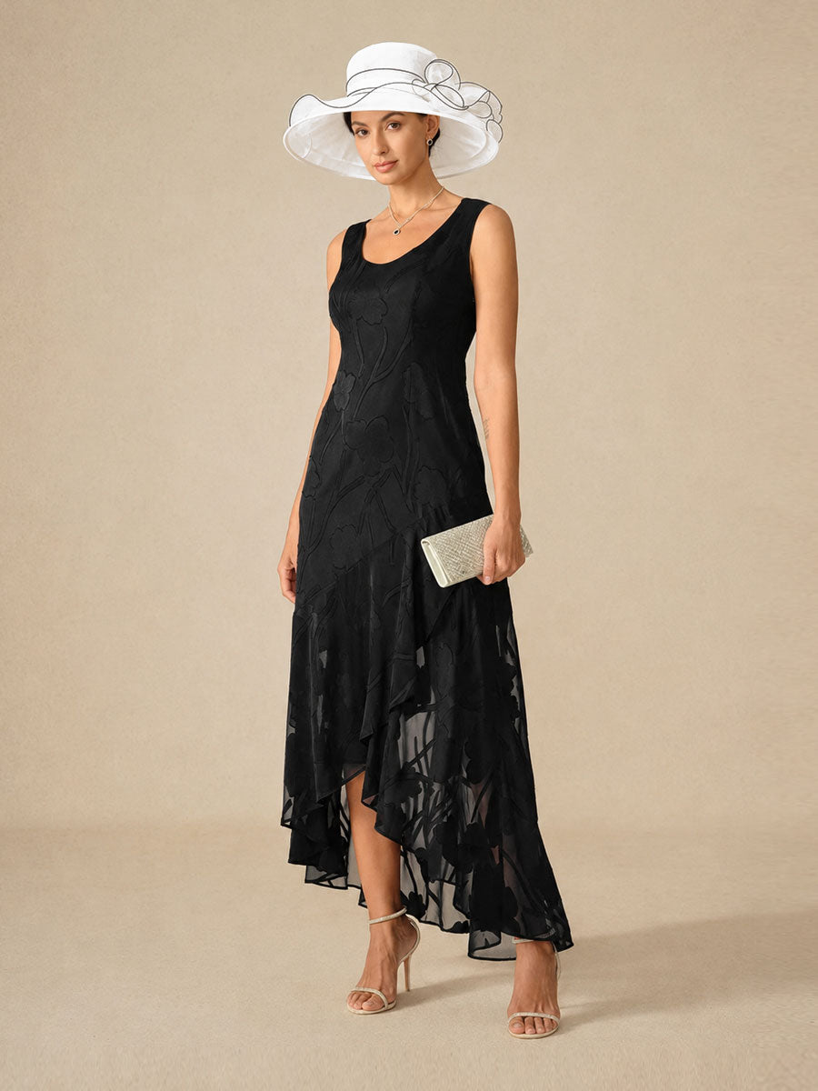 Organza Floral Wide Brim Fascinator Hat